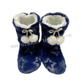 SUPER WARM LADIES FOIL STAR FAUX FUR BOOTIE