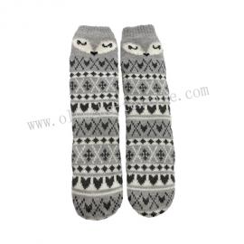 ANIMAL FUZZY KNITTED SOCKS NON SKID 