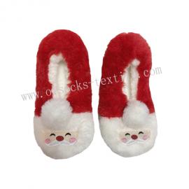 WOMEN LADIES CHRISTMAS SANTA FUR SOCKS