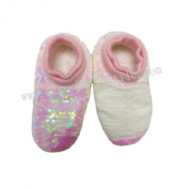 WINTER REVERSIBLE SEQUINS INDOOR SOCKS