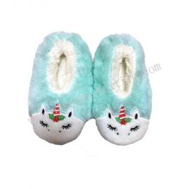 LOVELY KIDS UNICORN FAUX FUR SLIPPER SOCKS