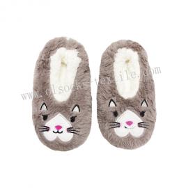 WOMEN GIRLS ANIMAL CAT FAUX FUR SOCKS